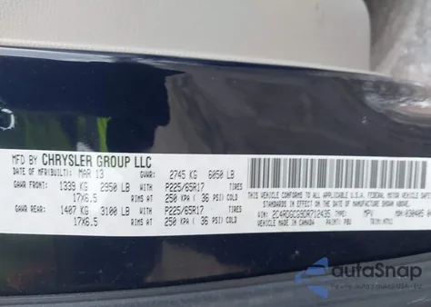 2013 Dodge Grand Caravan Sxt from USA, damaged, VIN 2C4RDGCG9DR712435